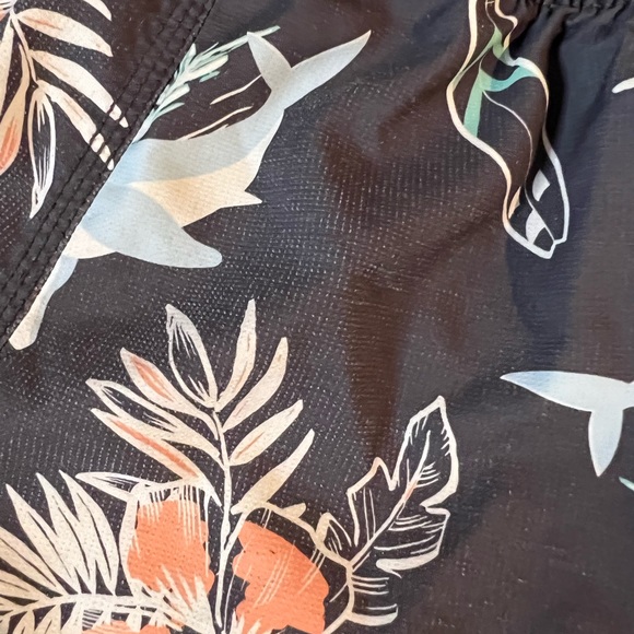 NOT FOR SALE Osh Kosh B’gosh gray tropical boys drawstring elastic swim trunks - Picture 11 of 11